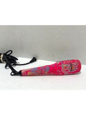 Amika Digital Hair Straightening Brush Adjustable Temperature & Floral Design